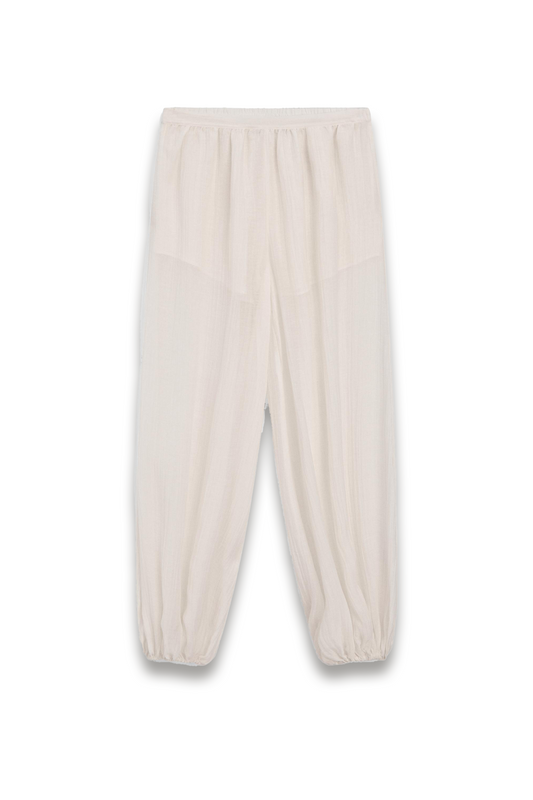 Flowing Sarouel Trousers with Pleated Detail
