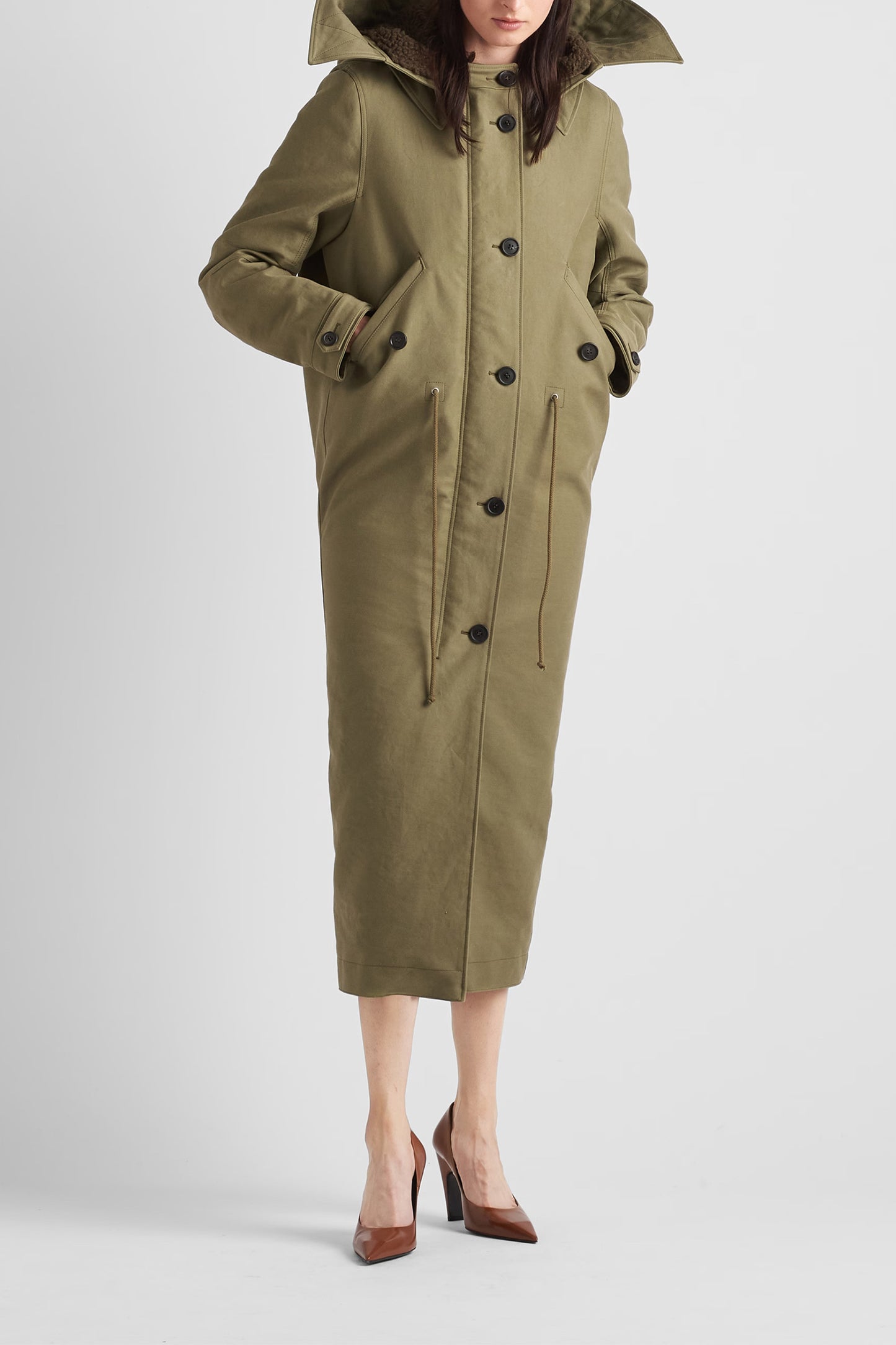 Satin Cotton Coat
