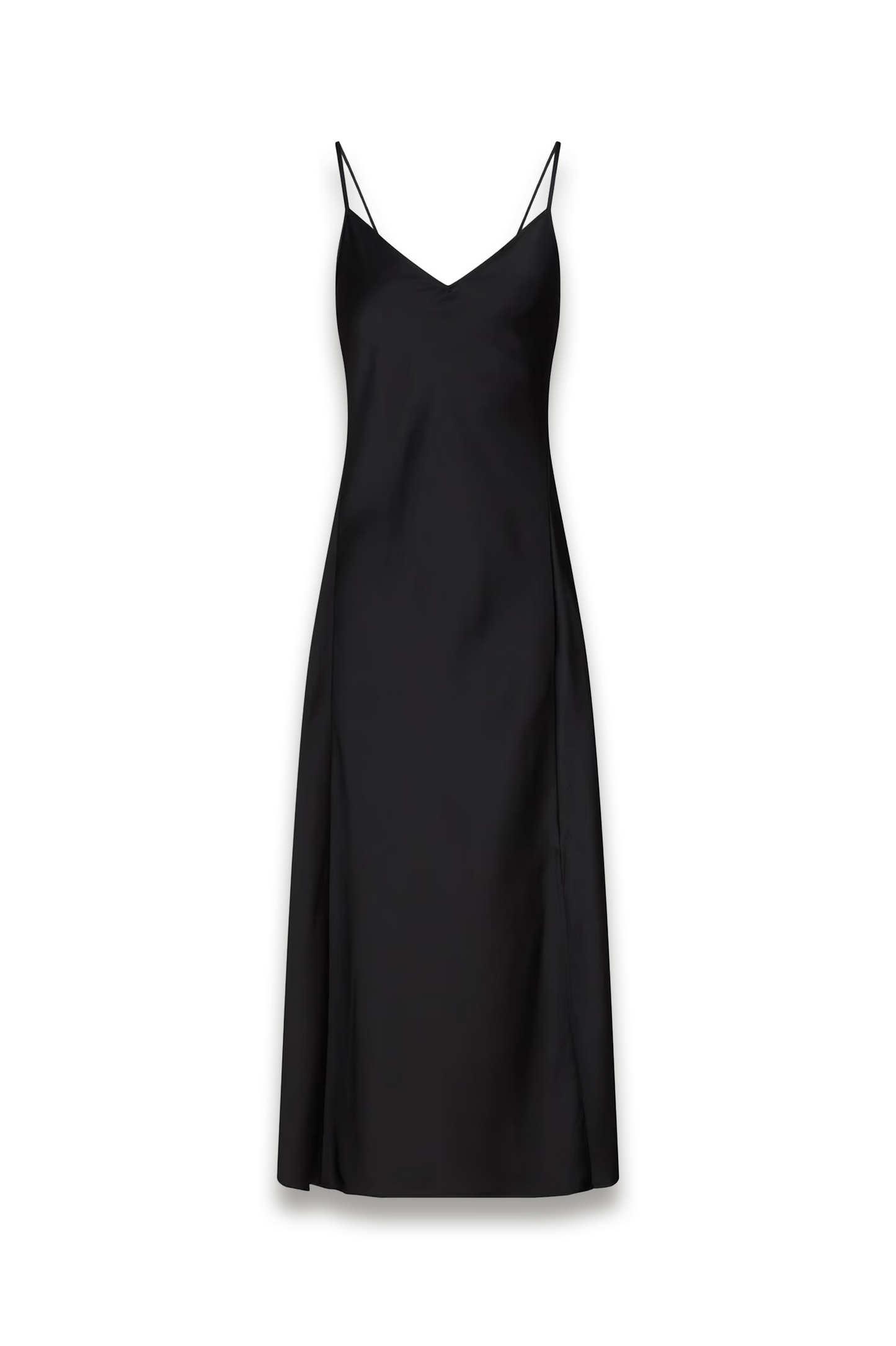 Satin-twill Midi Slip Dress