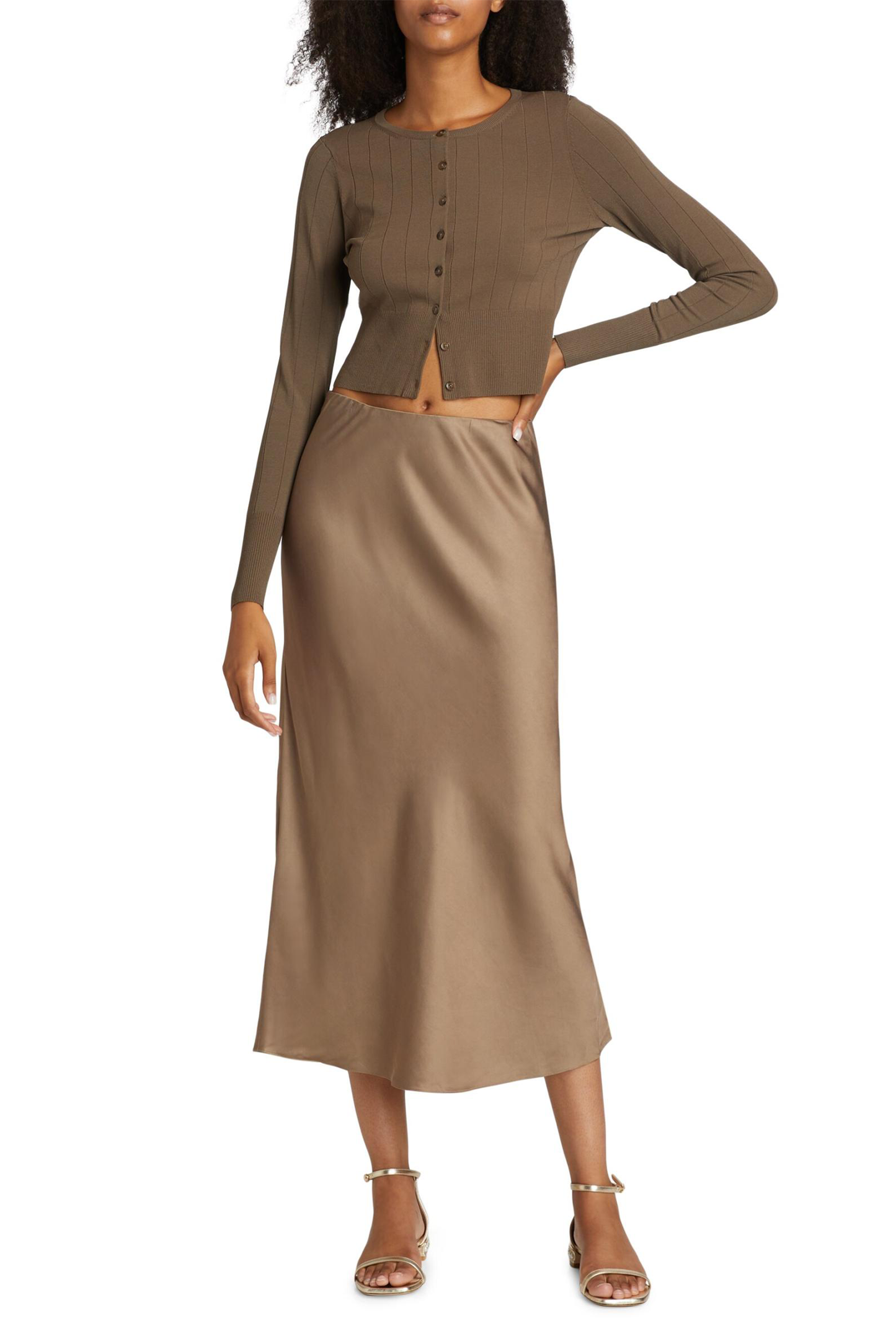 Sawyer Slip Midi-Skirt