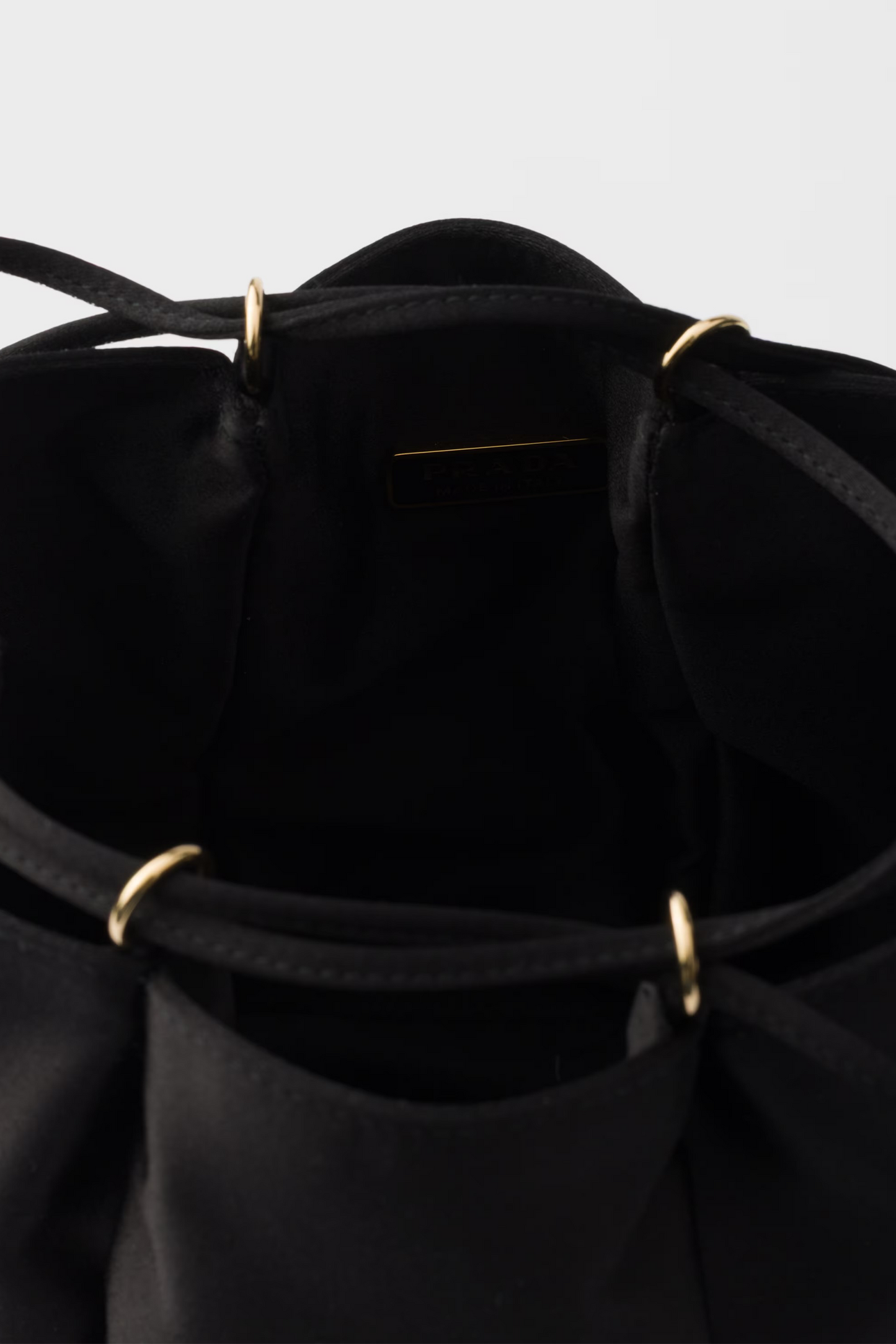 Satin Mini Bucket Bag