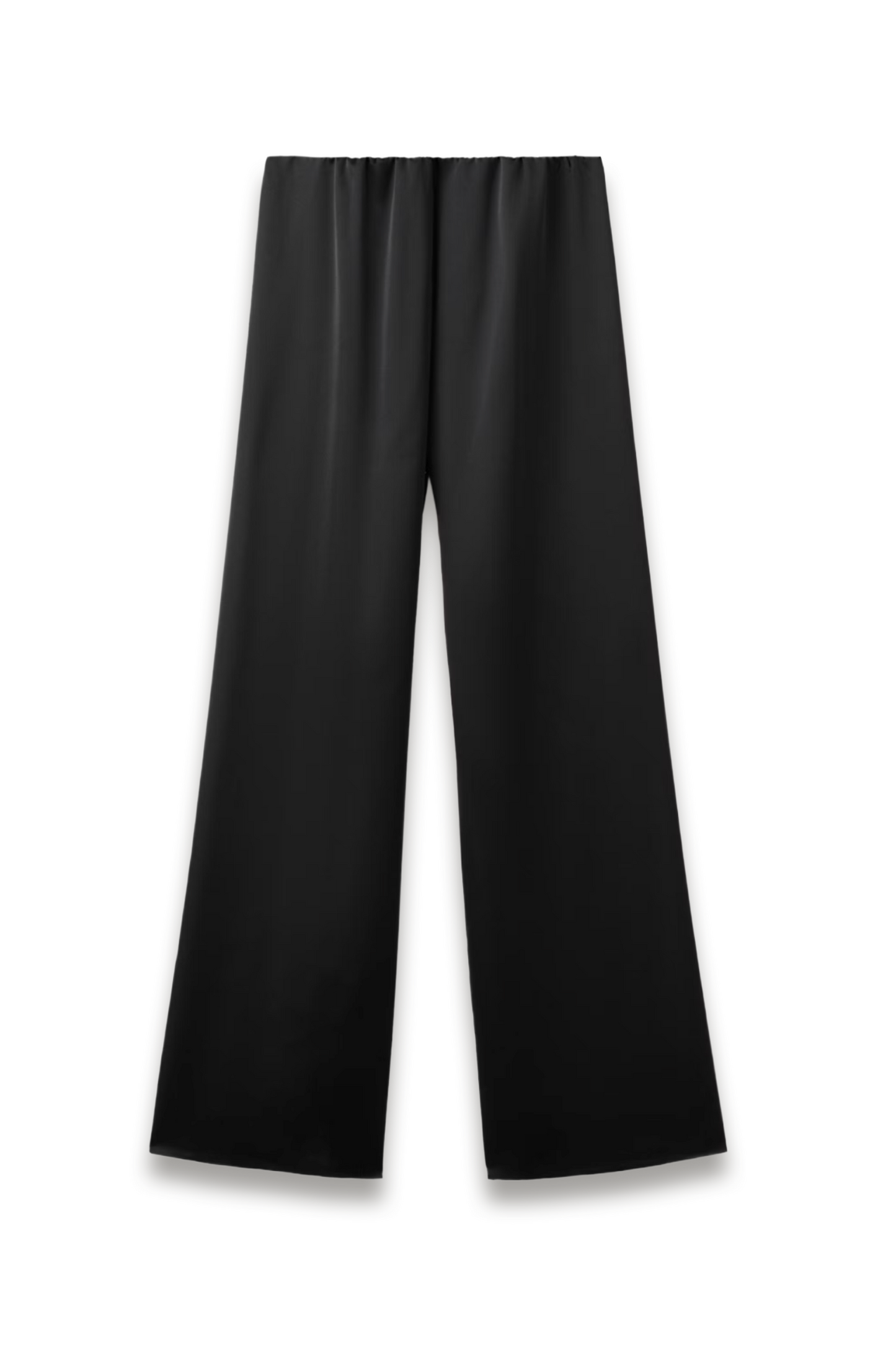 Satin Straight-fit Trousers