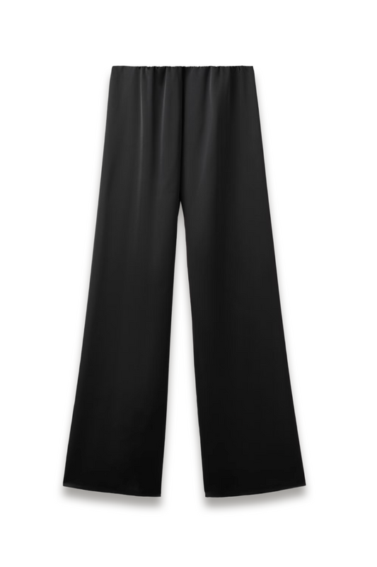 Satin Straight-fit Trousers