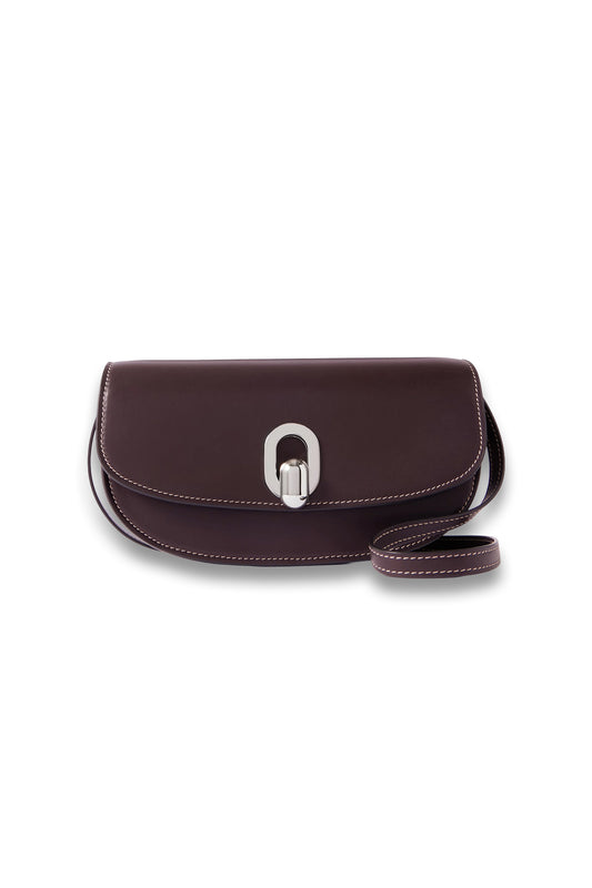 Tondo Crescent Leather Shoulder Bag