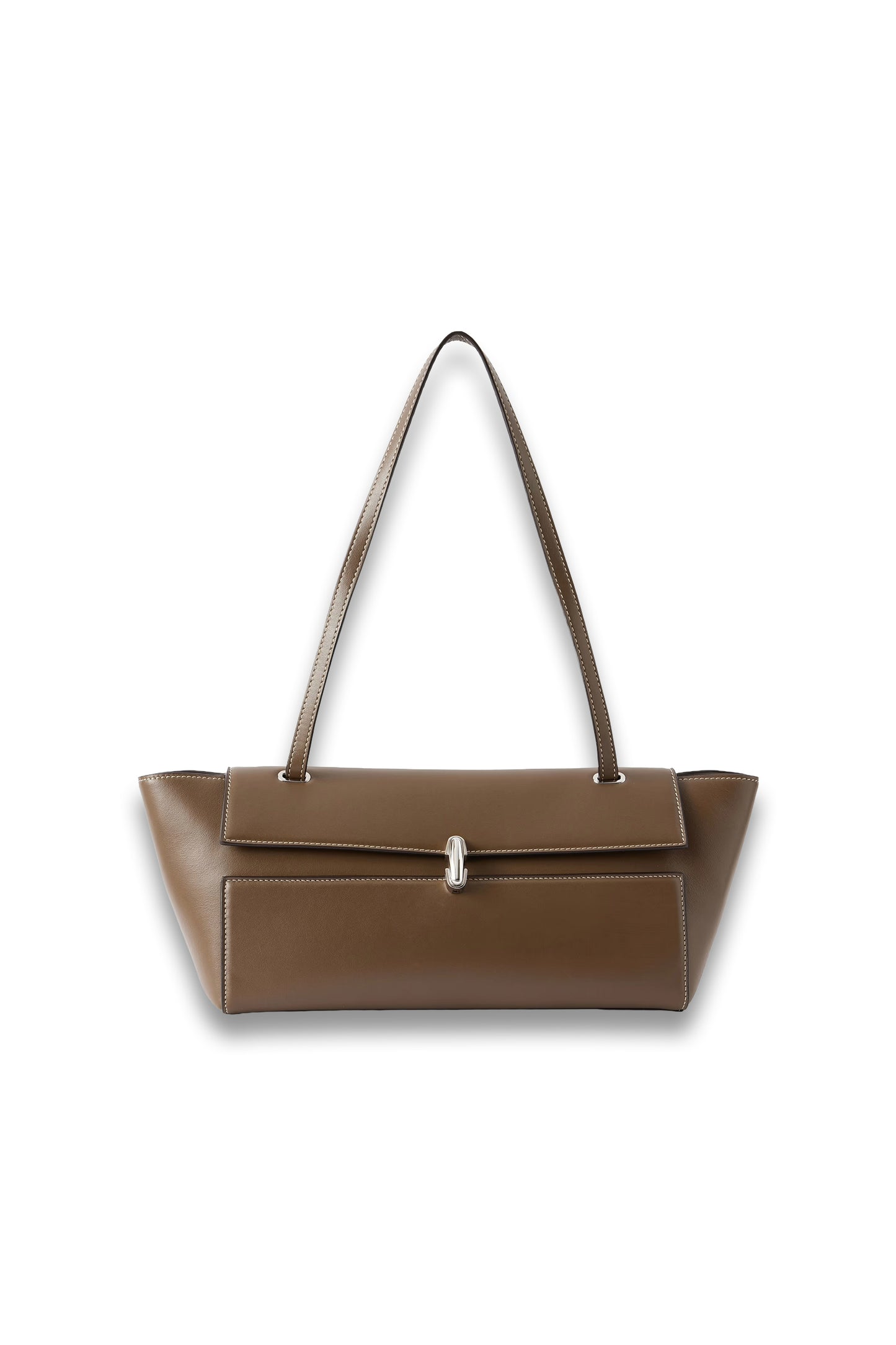 Symmetry Trapeze Leather Shoulder Bag