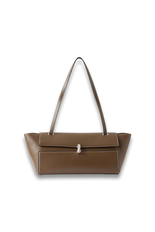 Symmetry Trapeze Leather Shoulder Bag