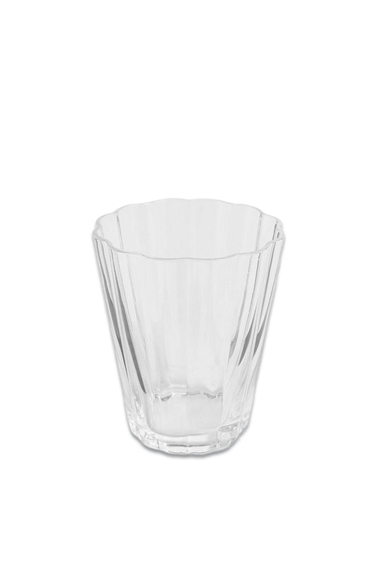 Scalloped Glass Tumbler, 232ml, Clear