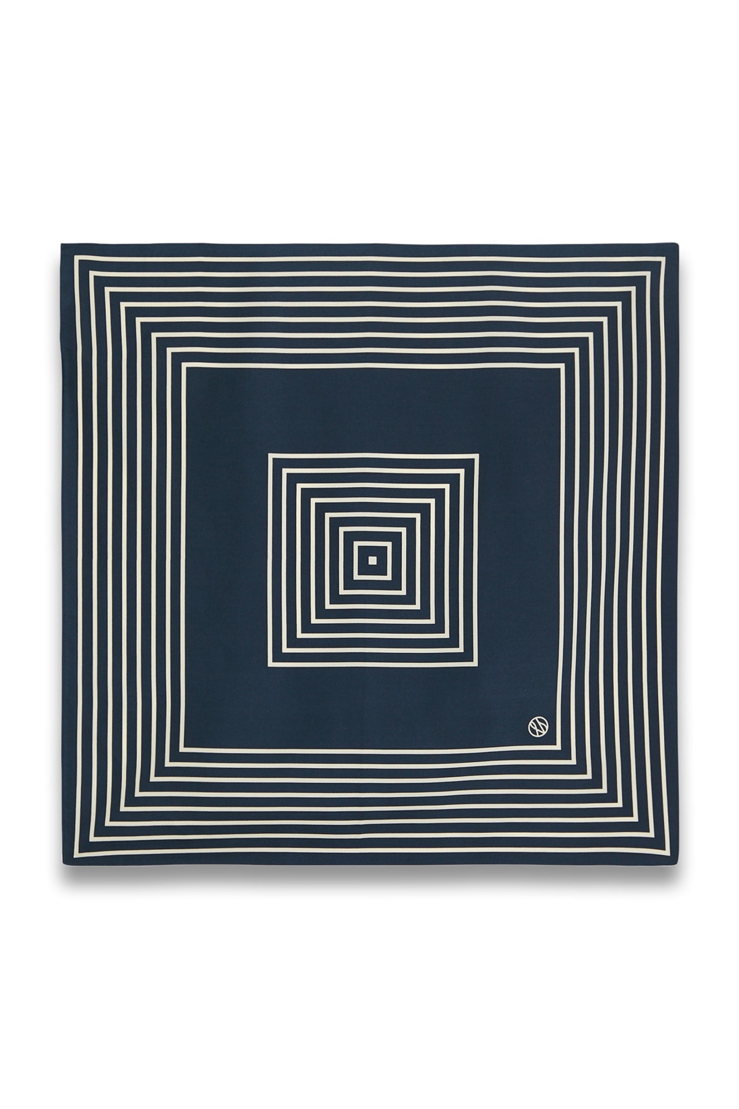 Striped-Print Silk Scarf