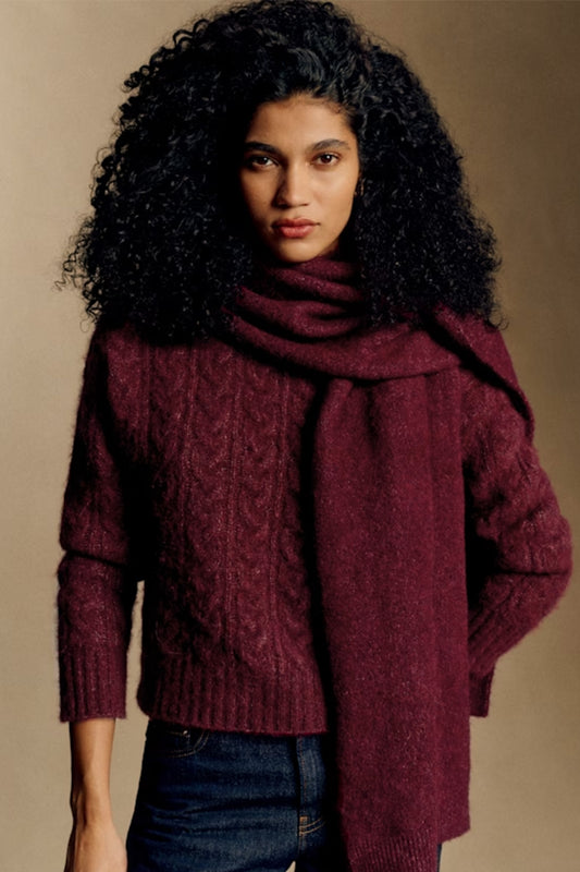 Marianne Scarf  Burgundy