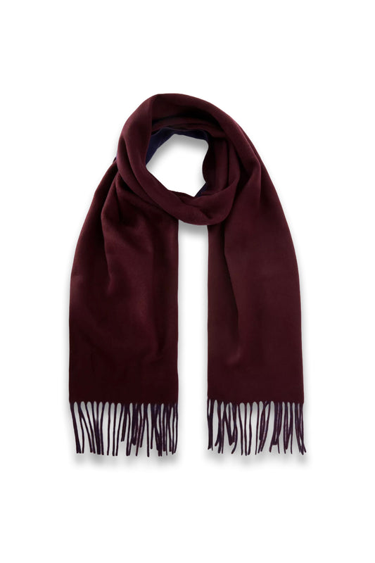 Double Faced Casmink Scarf, Burgundy