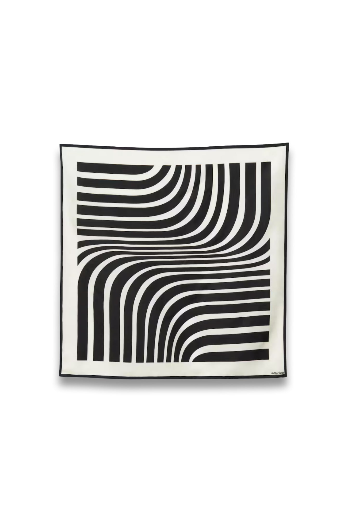 Graphic-Print Square Silk Scarf