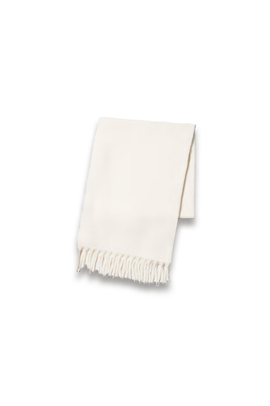 Soufflé Yarn Chunky Stole in Off White