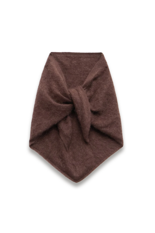 Brushed Cashmere Triangle Scarf