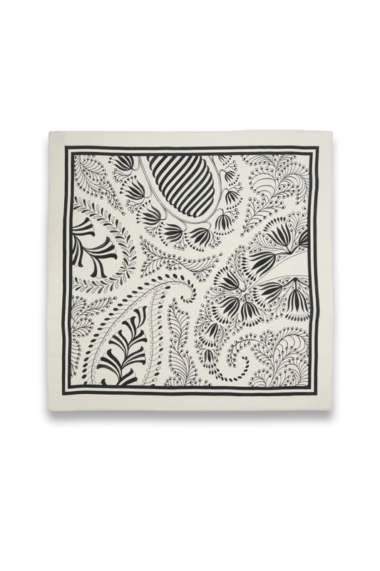 Paisley-print Silk Crepe de Chine Scarf