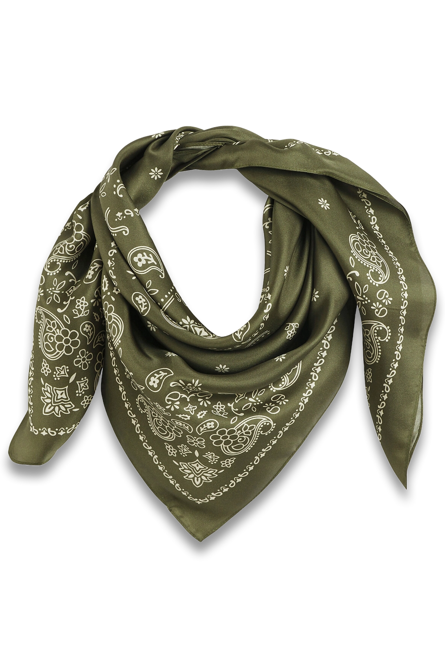 Foulard Style Bandana En Soie