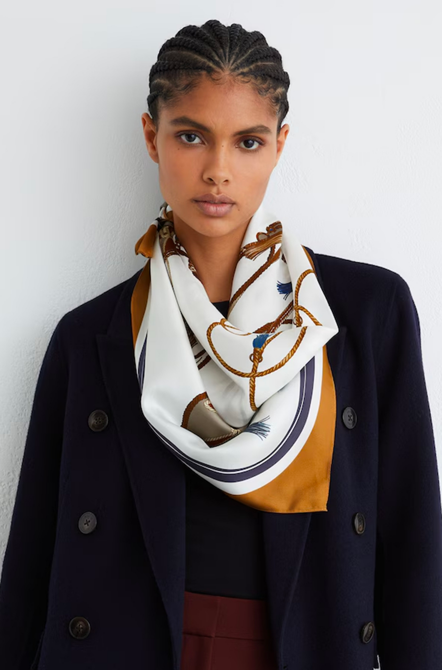 Mila Silk Printed Scarf