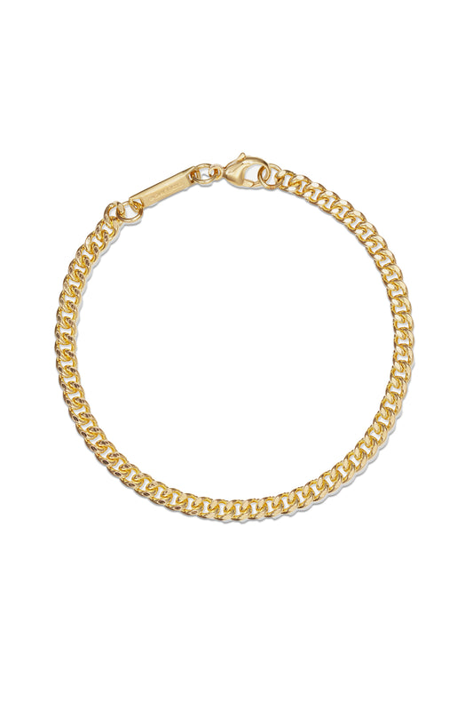 886 Curb Chain Bracelet 18Ct Yellow Gold