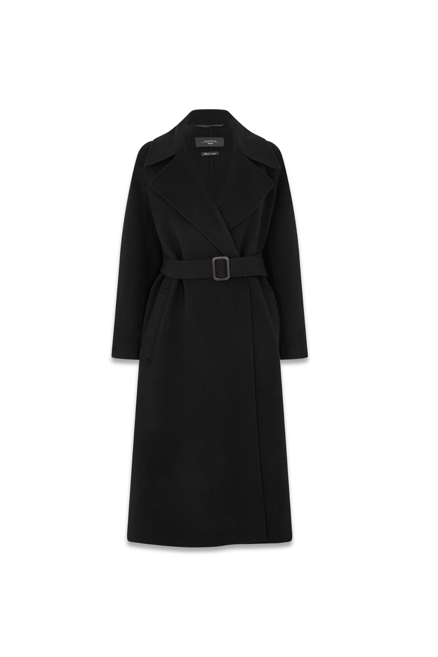 Women's Manu Wool Long Sleeve Longline Overcoat