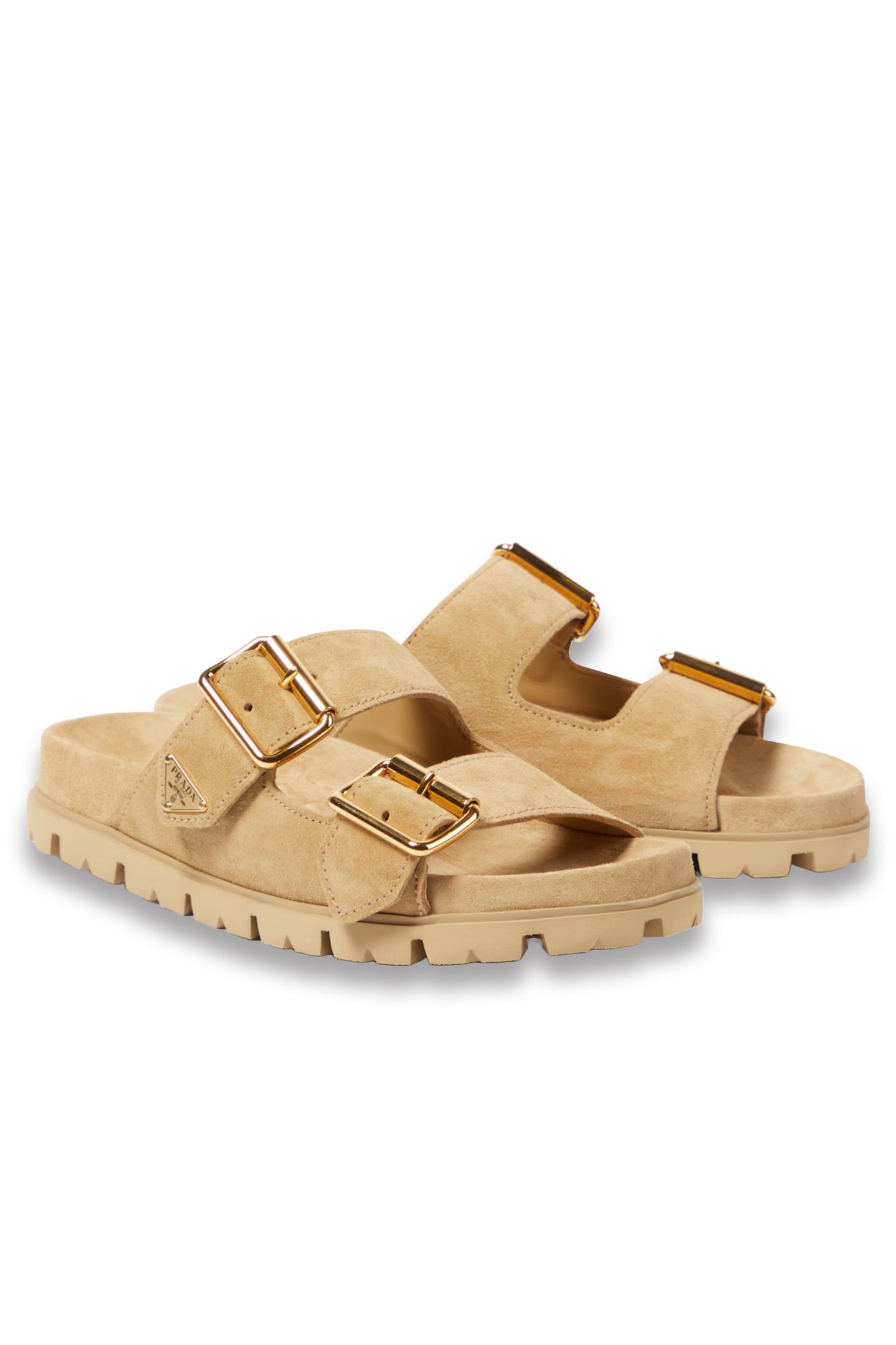 Logo Suede Sandals