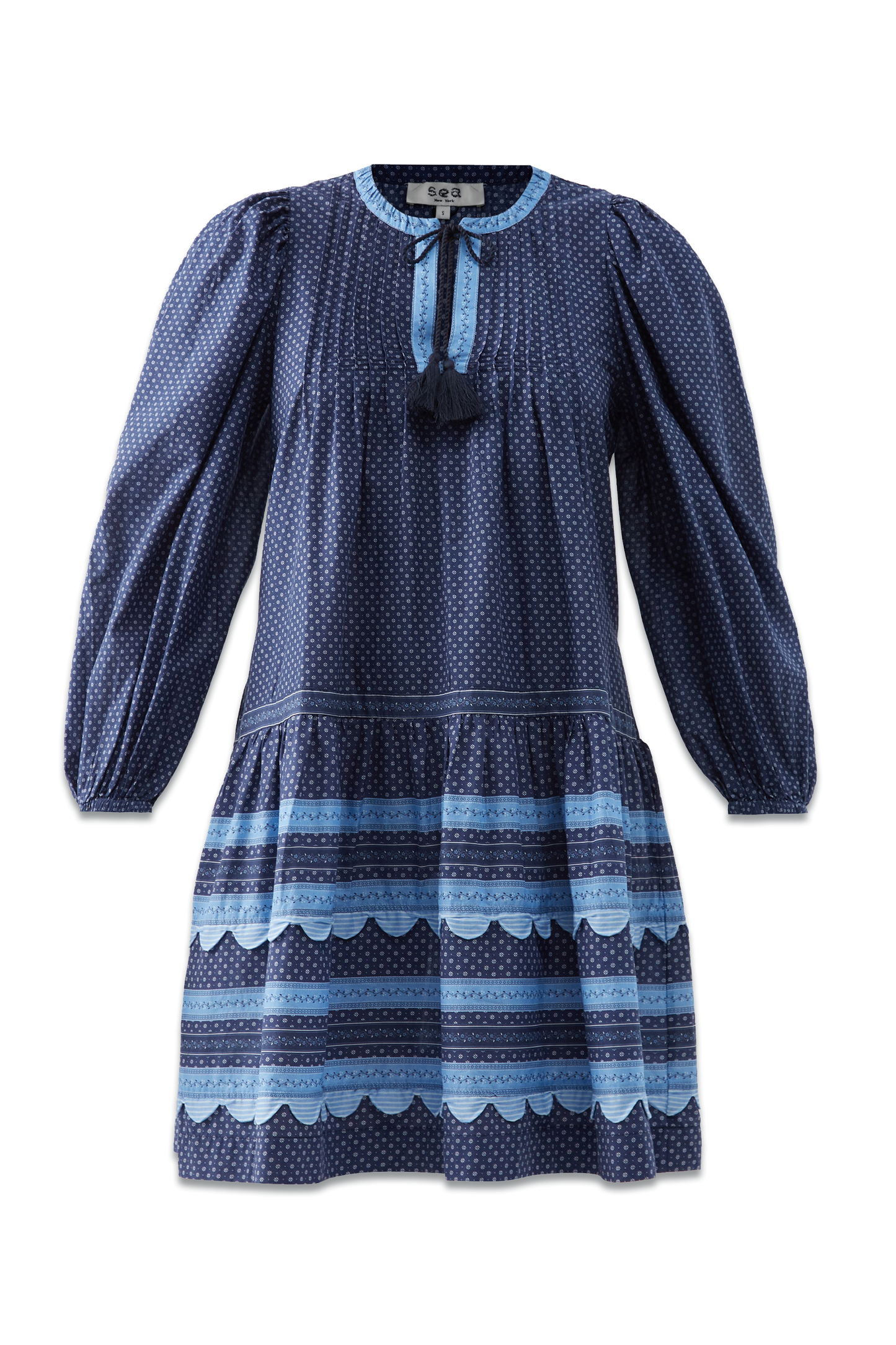 Palmer Patchwork-appliqué Cotton Dress