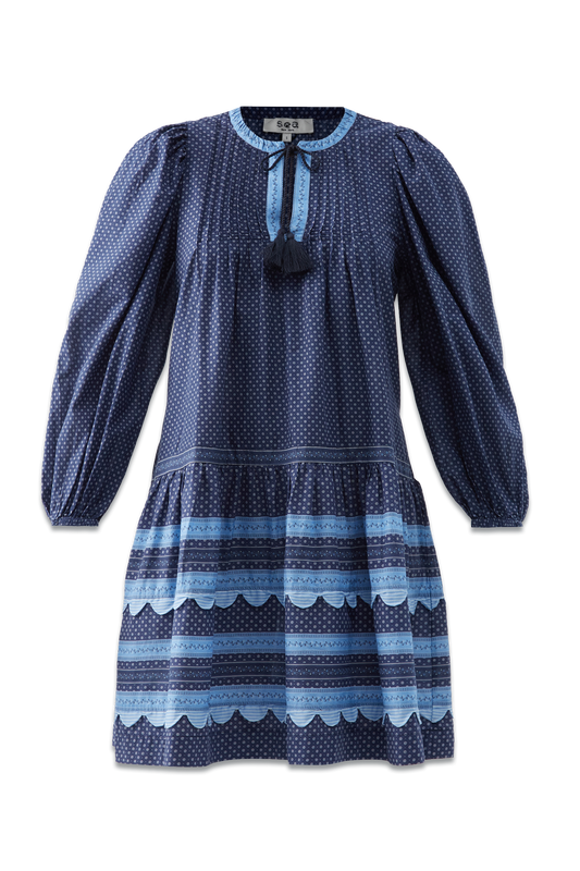 Palmer Patchwork-appliqué Cotton Dress