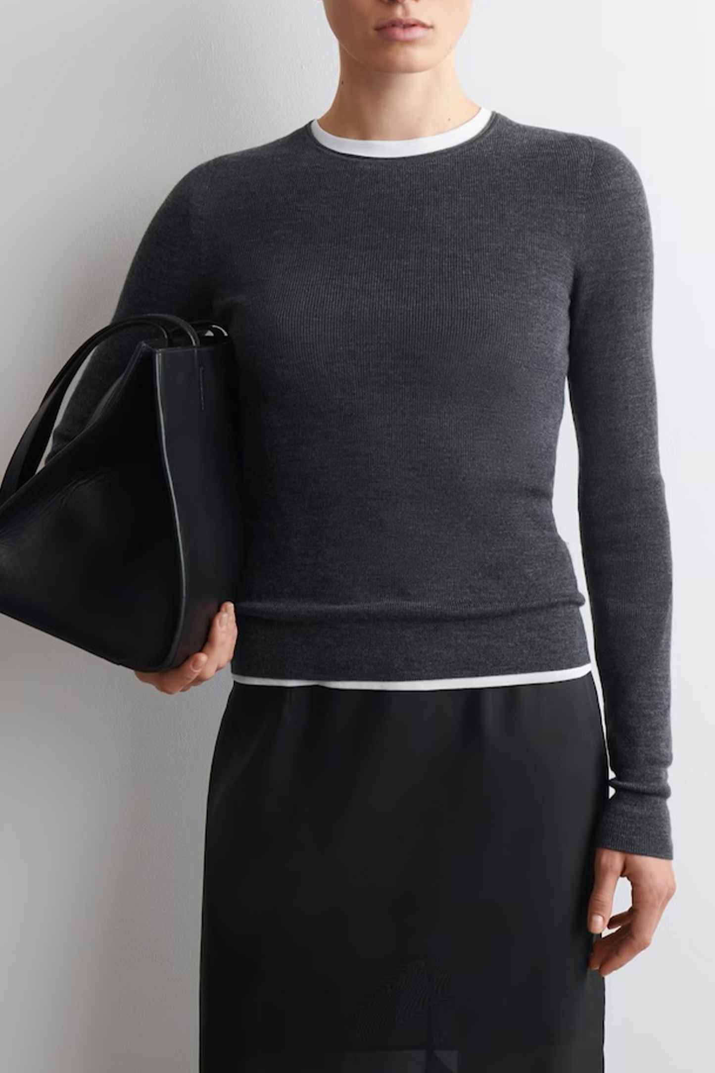 Seamless Merino-wool Long-sleeved Top