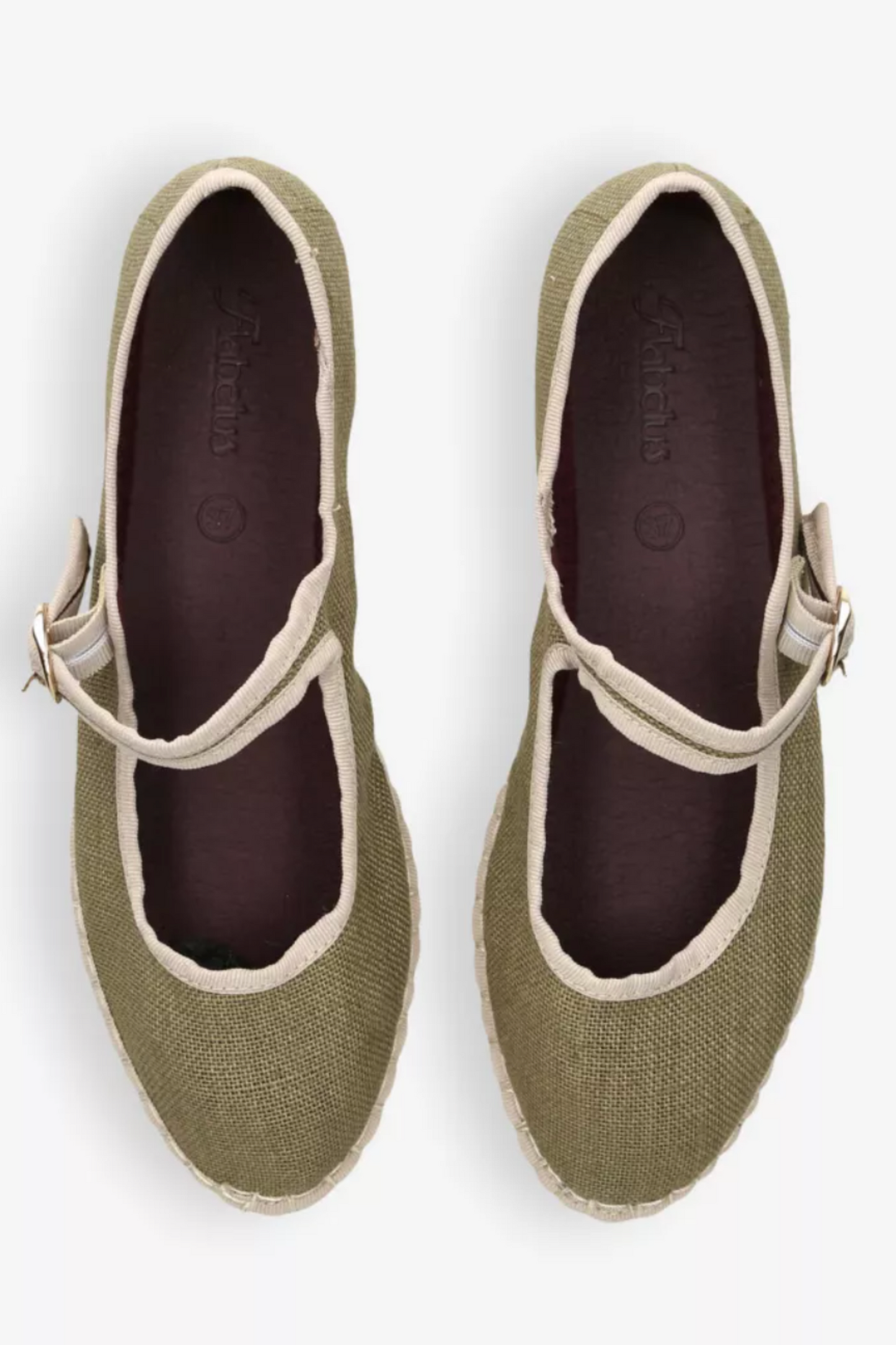 Ishmael Single-Strap Linen Mary Jane Flats