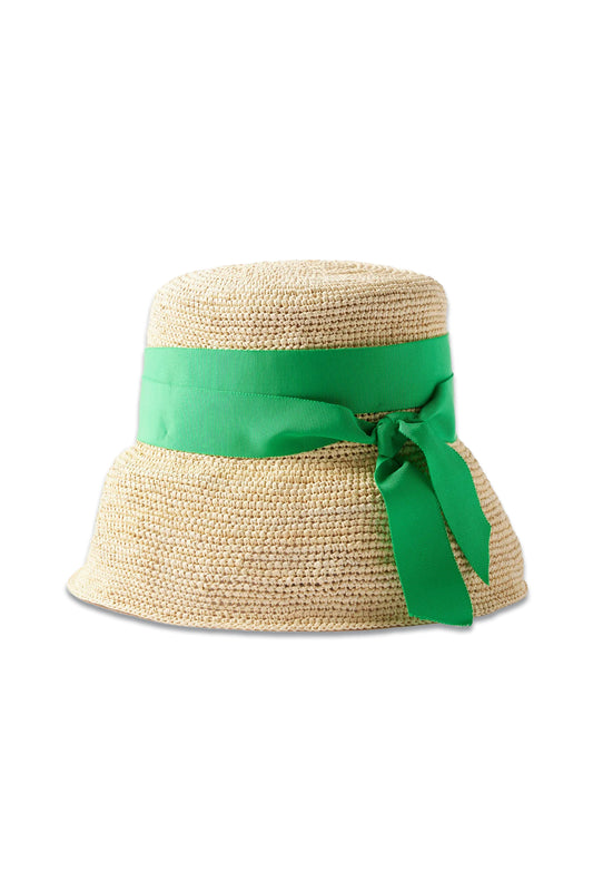 Crocheted Straw Hat