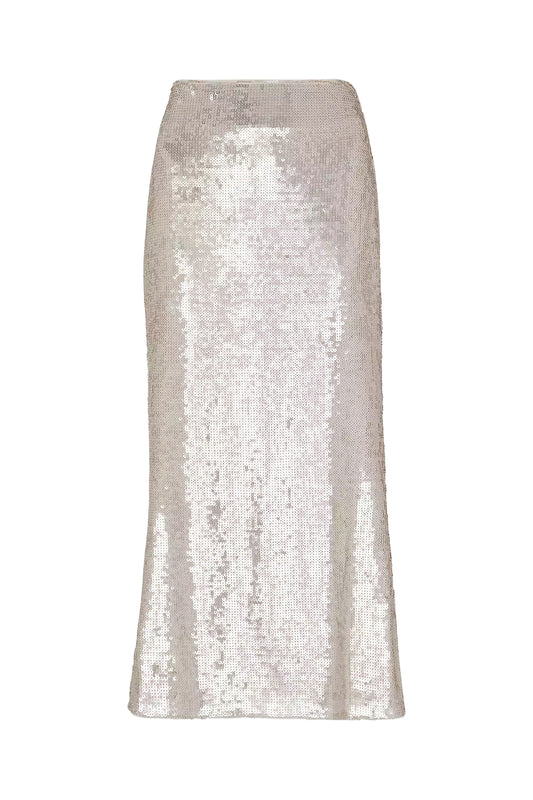 Whistles Petite Sequin Midi Skirt