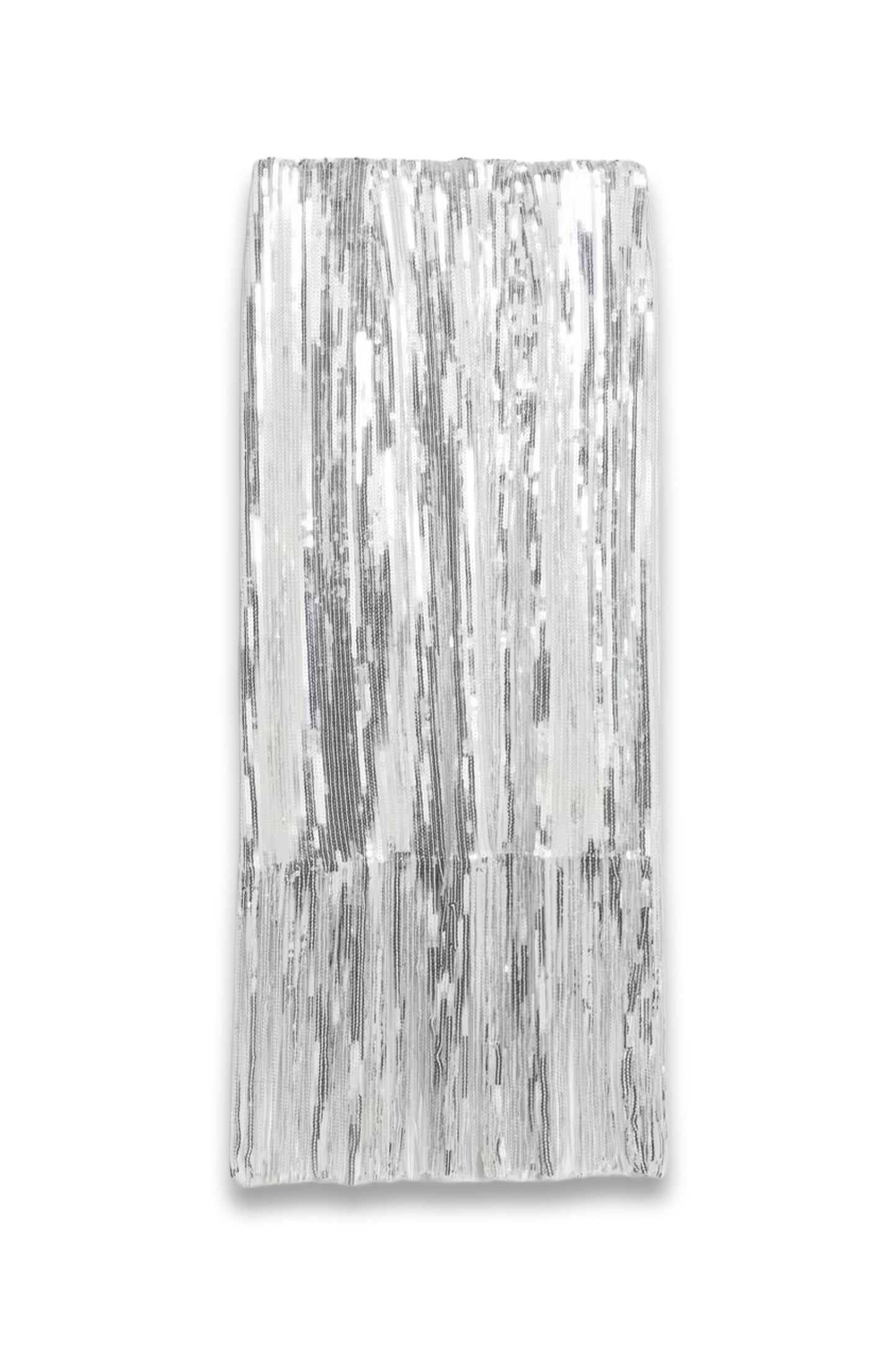 Sequin Tassel Knee Length Slip Skirt