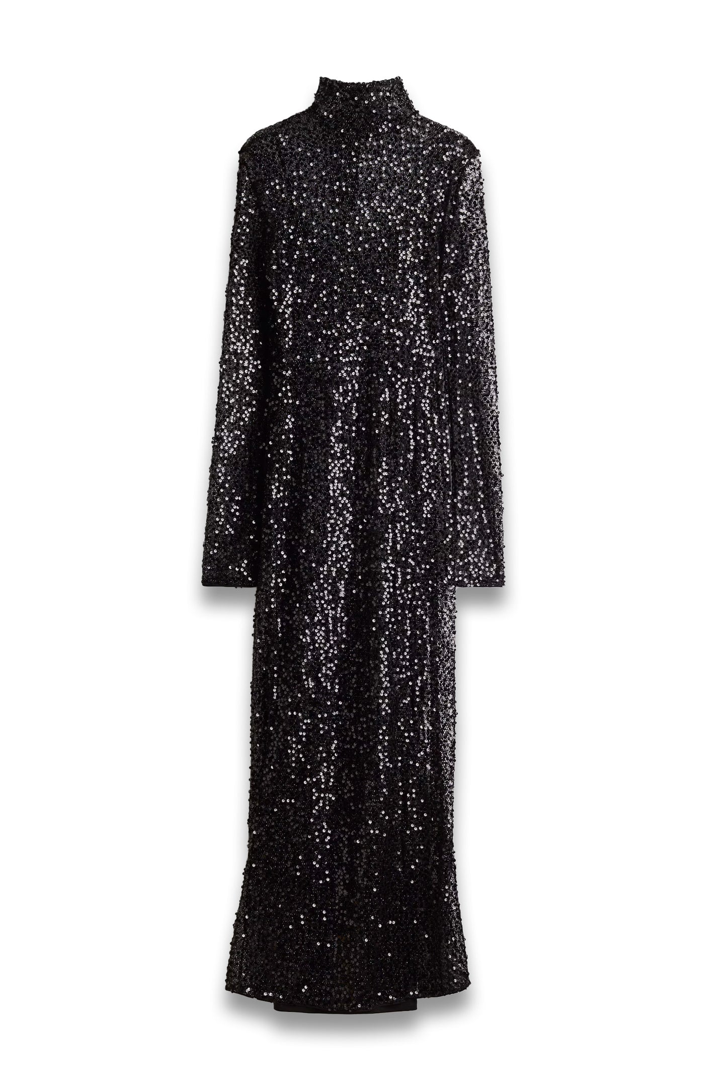 Long Sequinned Net Dress