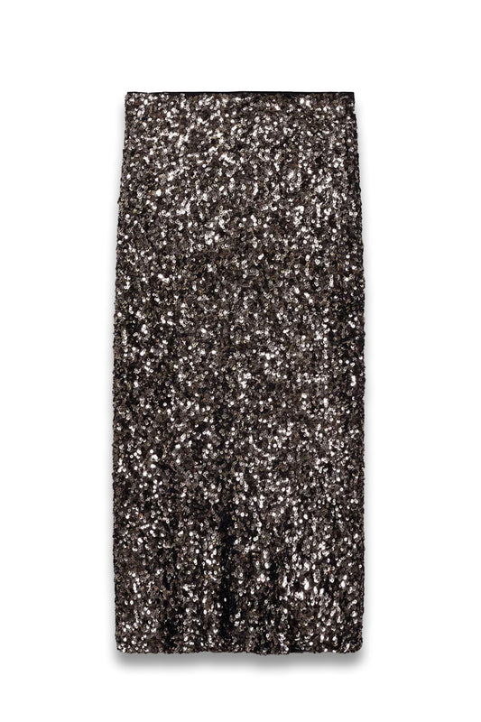 Sequin midi skirt