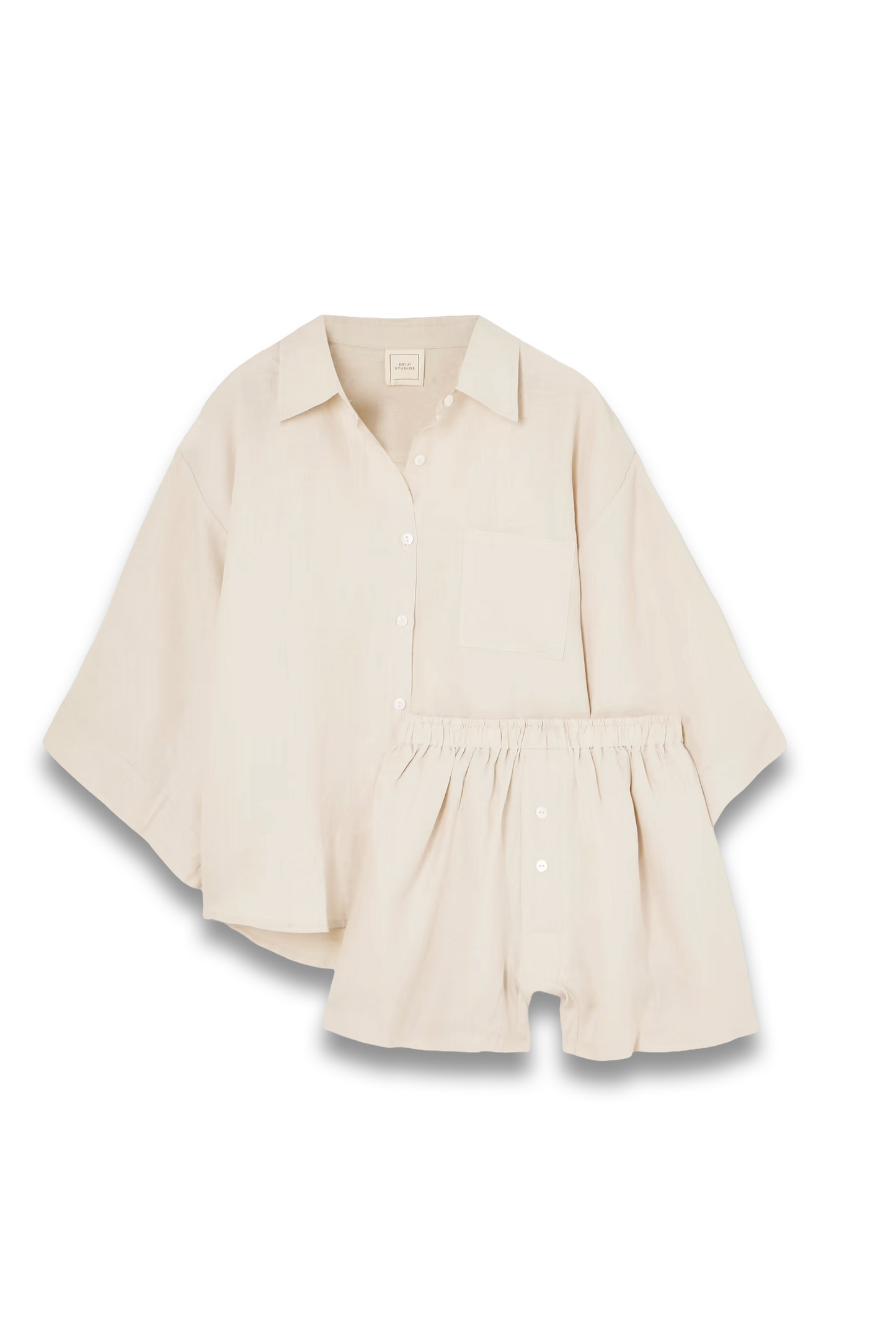 03 Linen Shirt and Shorts Set