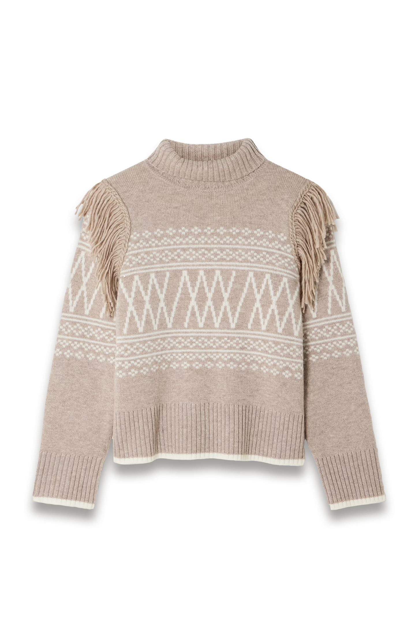 Setesdal Fringed Fair Isle Merino-wool and Cashmere-blend Sweater