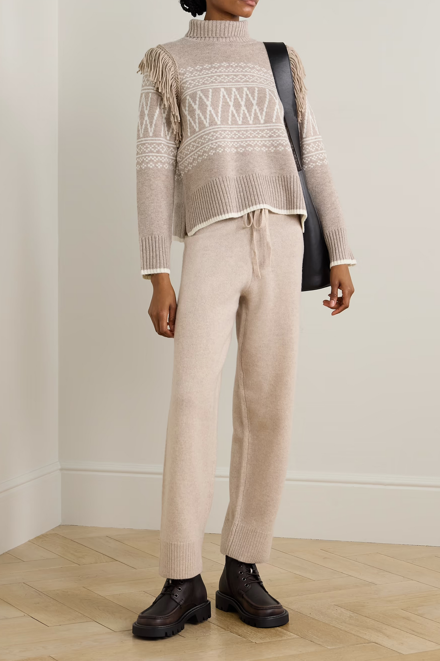 Setesdal Fringed Fair Isle Merino-wool and Cashmere-blend Sweater
