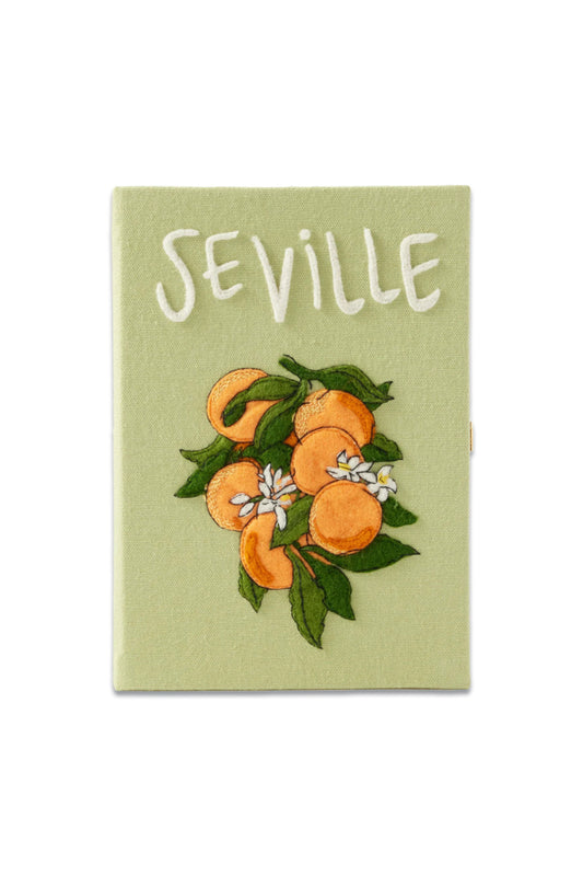 Seville Embroidered Book Clutch Bag