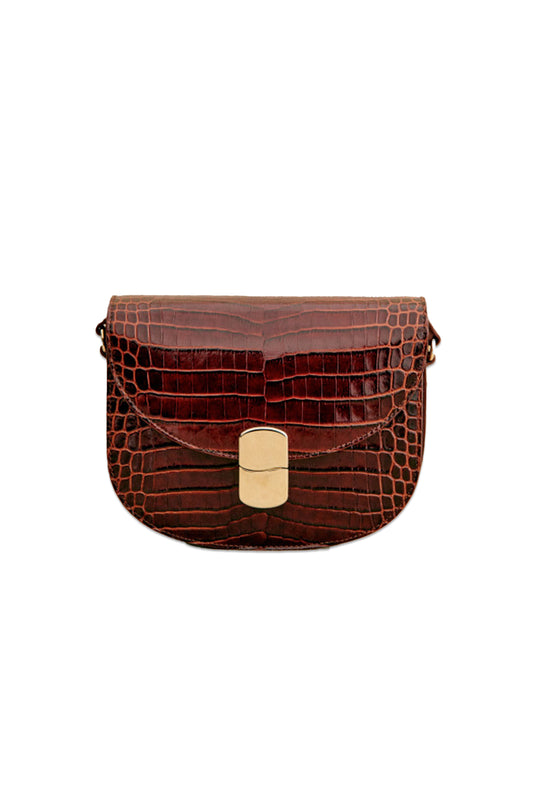 Chocolate Croco Print