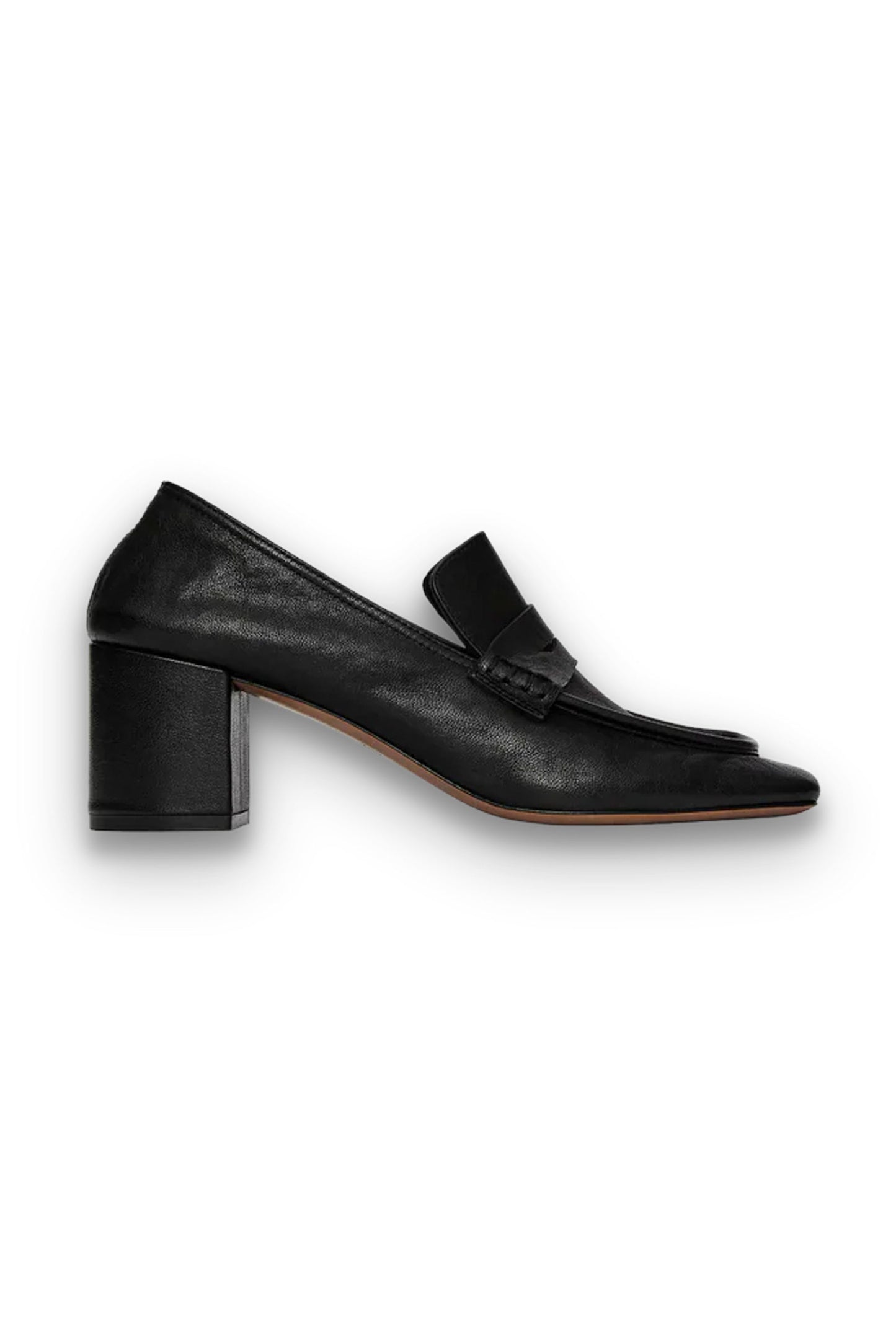 Heeled Leather Loafers