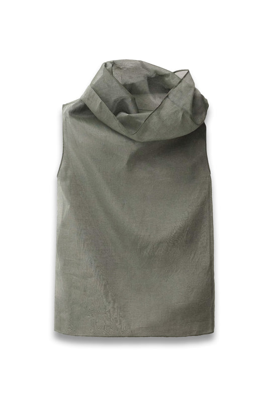 Silk Blouse With Asymmetrical Neckline