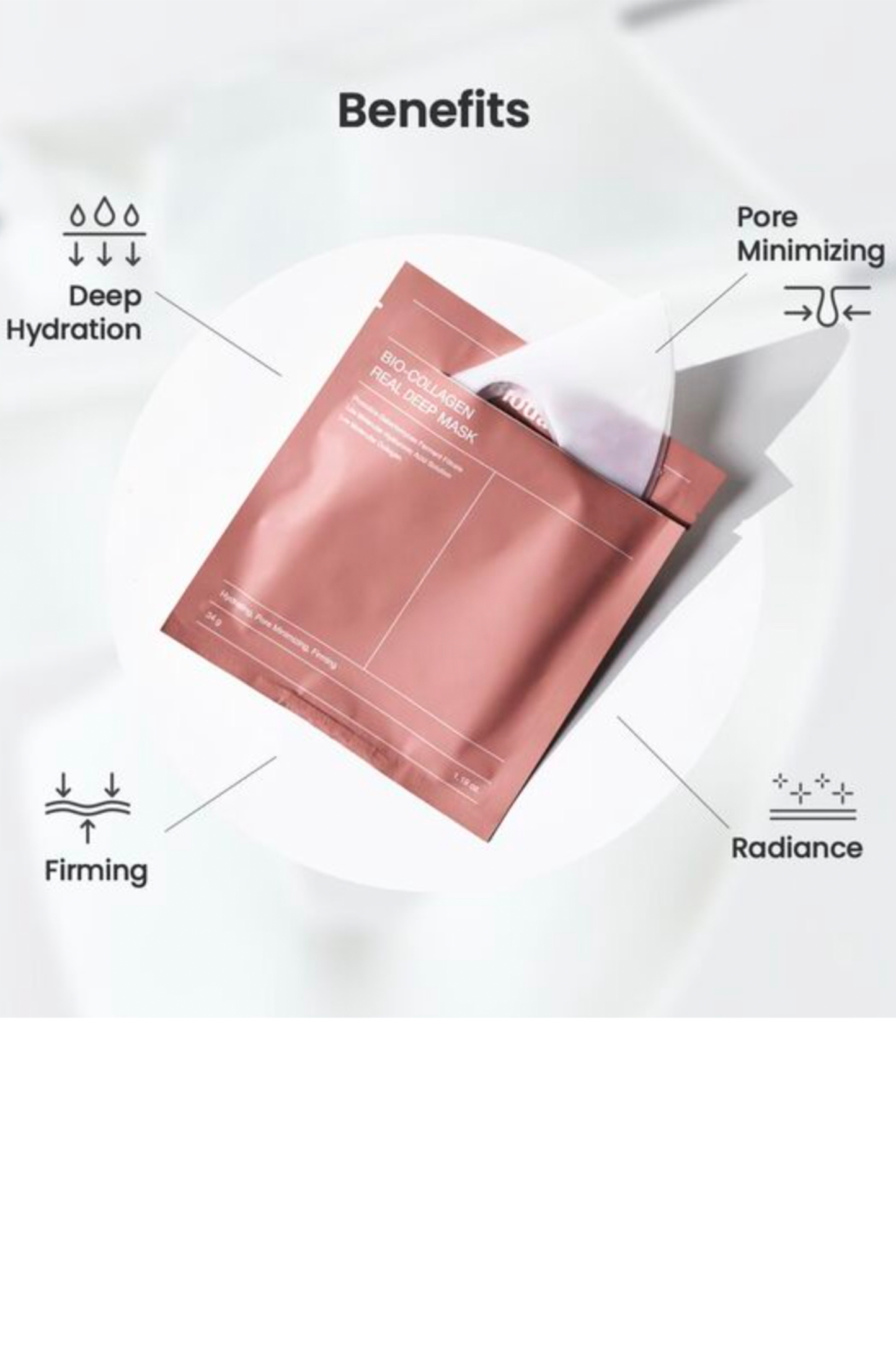 Bio Collagen-Real Deep Mask 4 Sheets x 1.19 oz (34g)