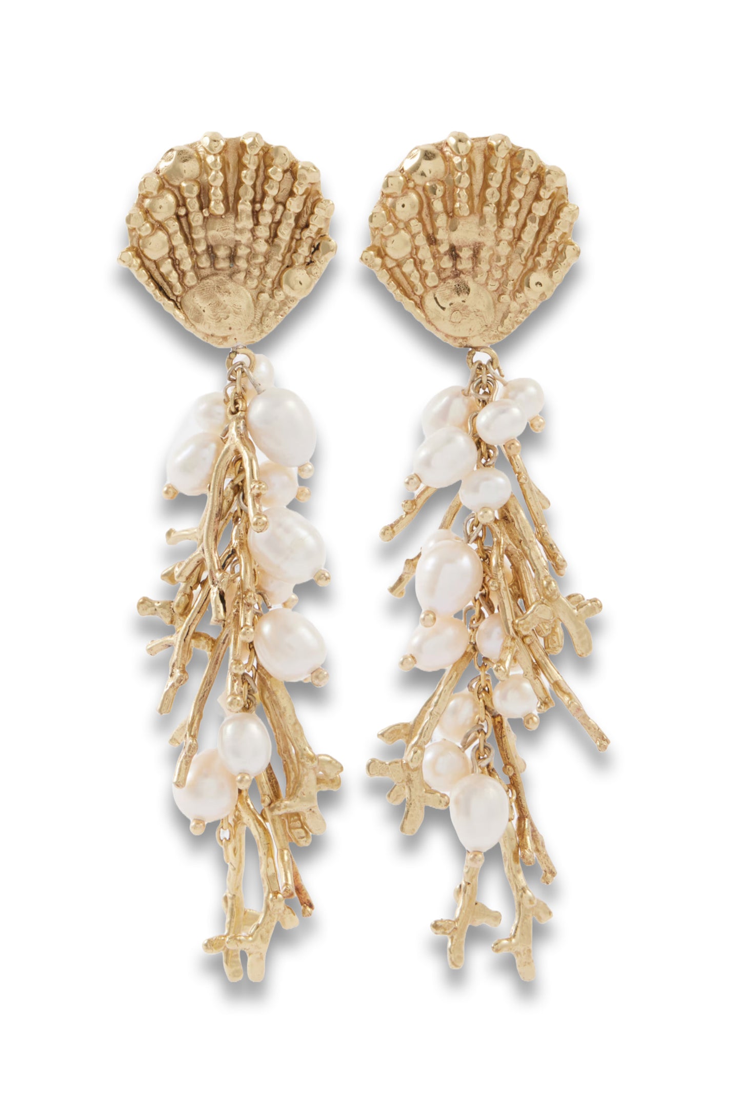 Freshwater Pearl-embellished Drop Earrings