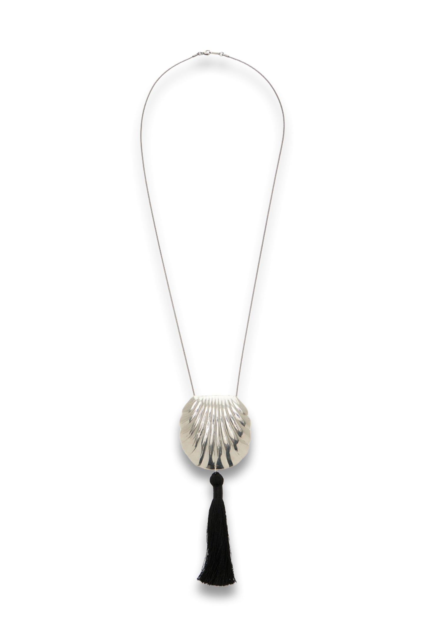 Petra Tassel Necklace in Black