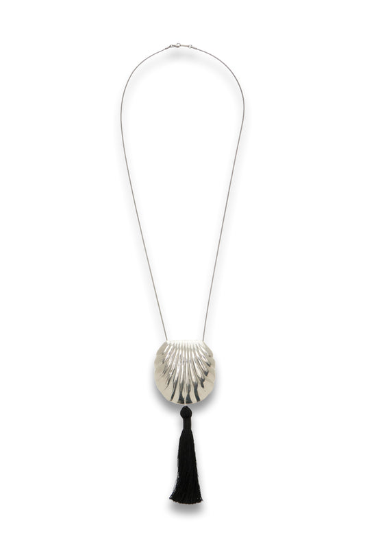 Petra Tassel Necklace in Black