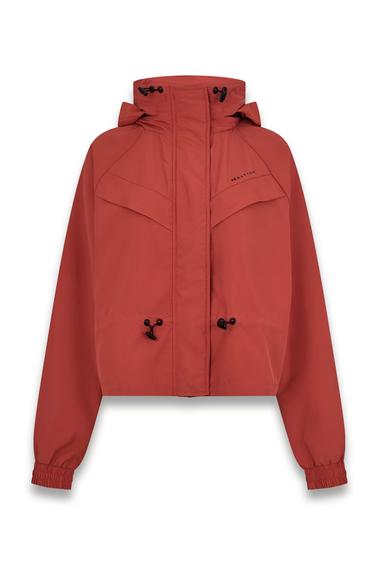 Shelter Water-resistant Concealed Hood Long-sleeve Down Jacket