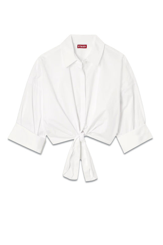 Lisa Knotted Cotton Poplin Shirt