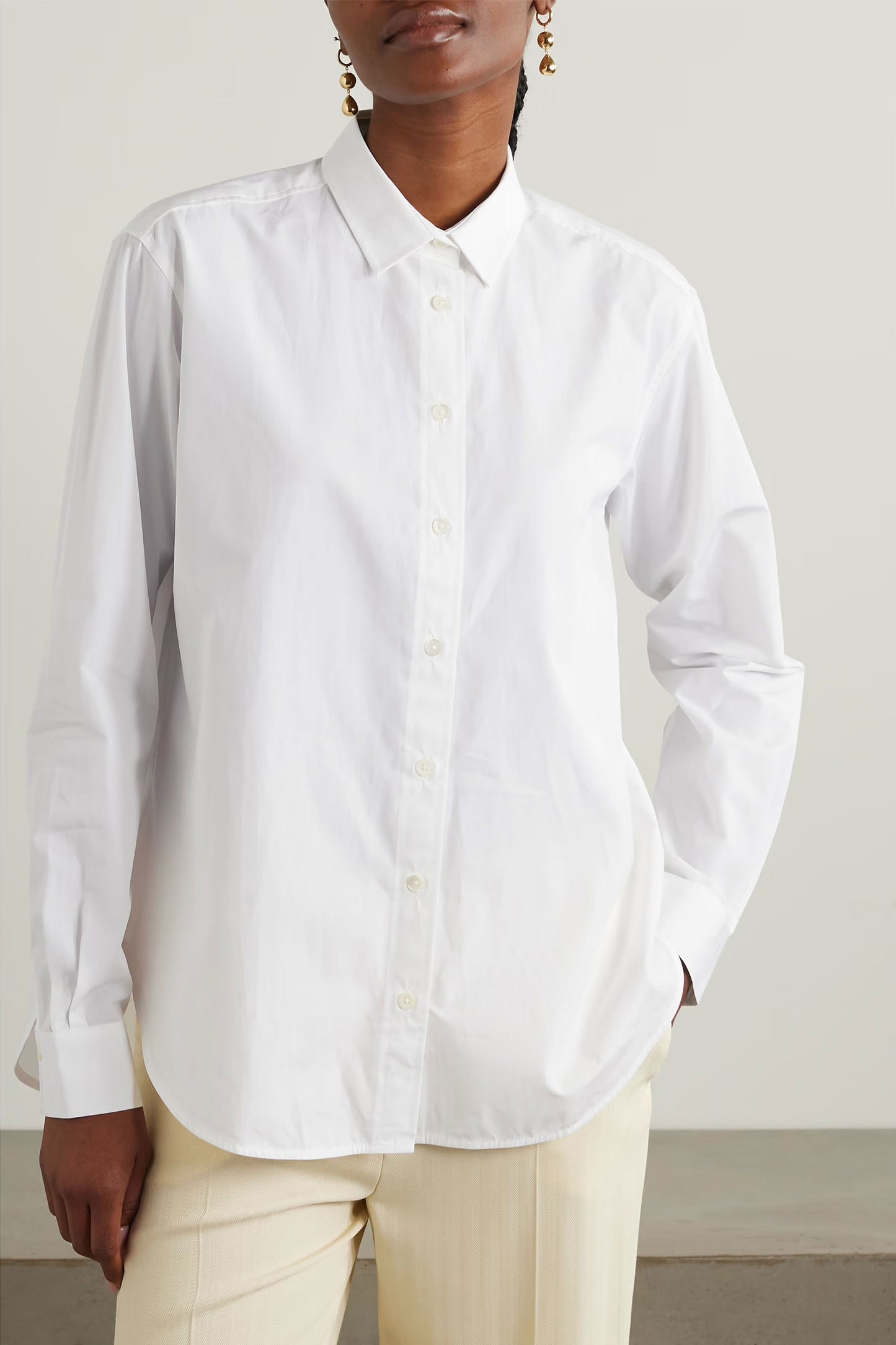 + NET SUSTAIN Signature Organic Cotton-poplin Shirt