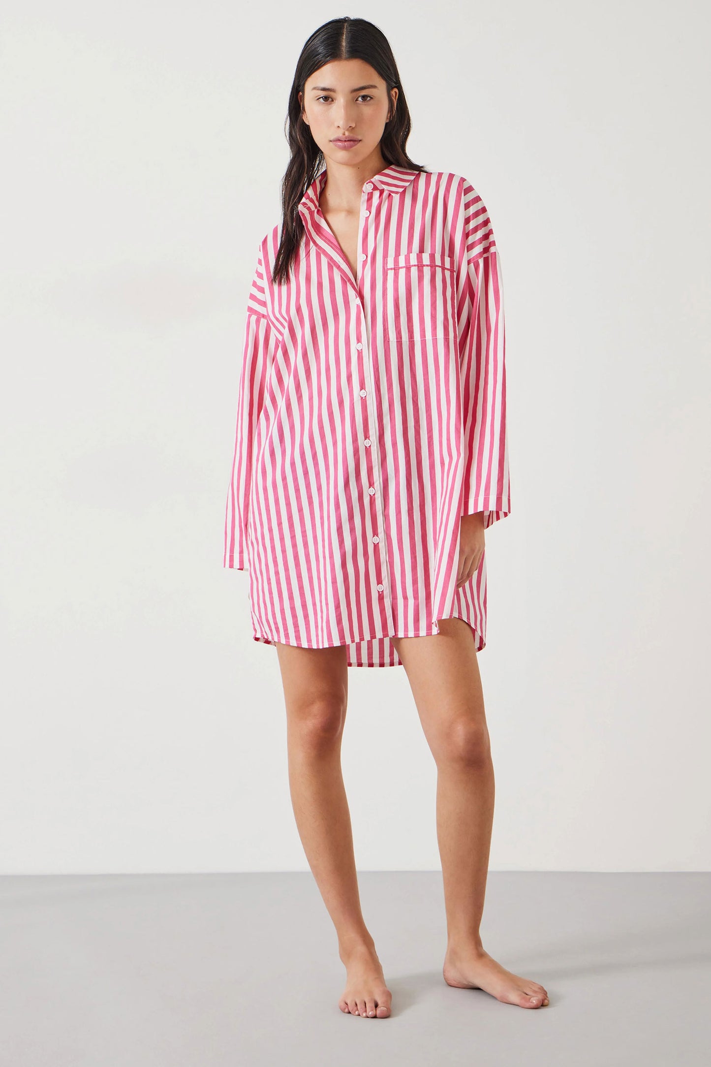 Emerson Striped Oversized Nightshirt
