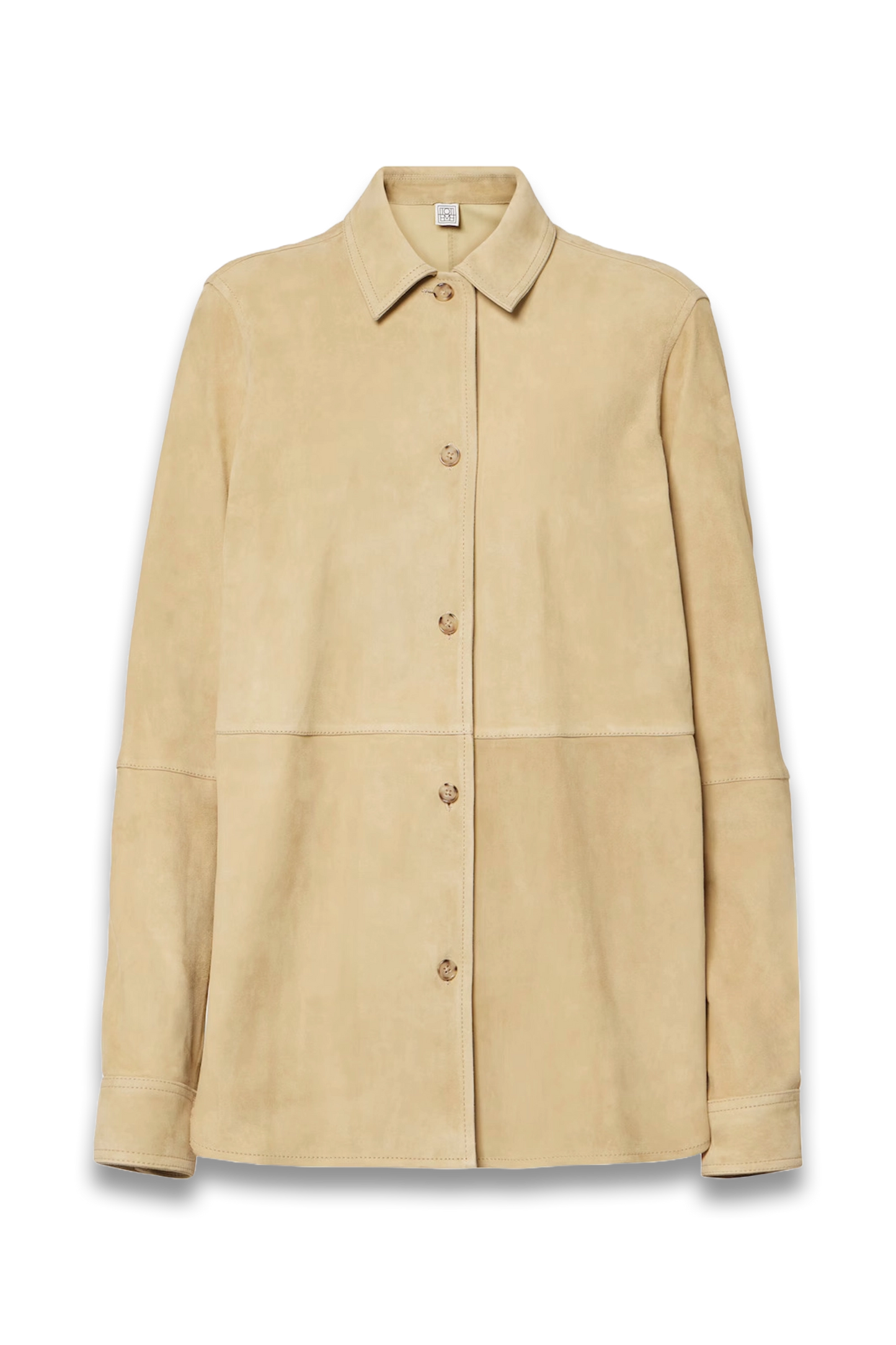 Paneled Suede Overshirt