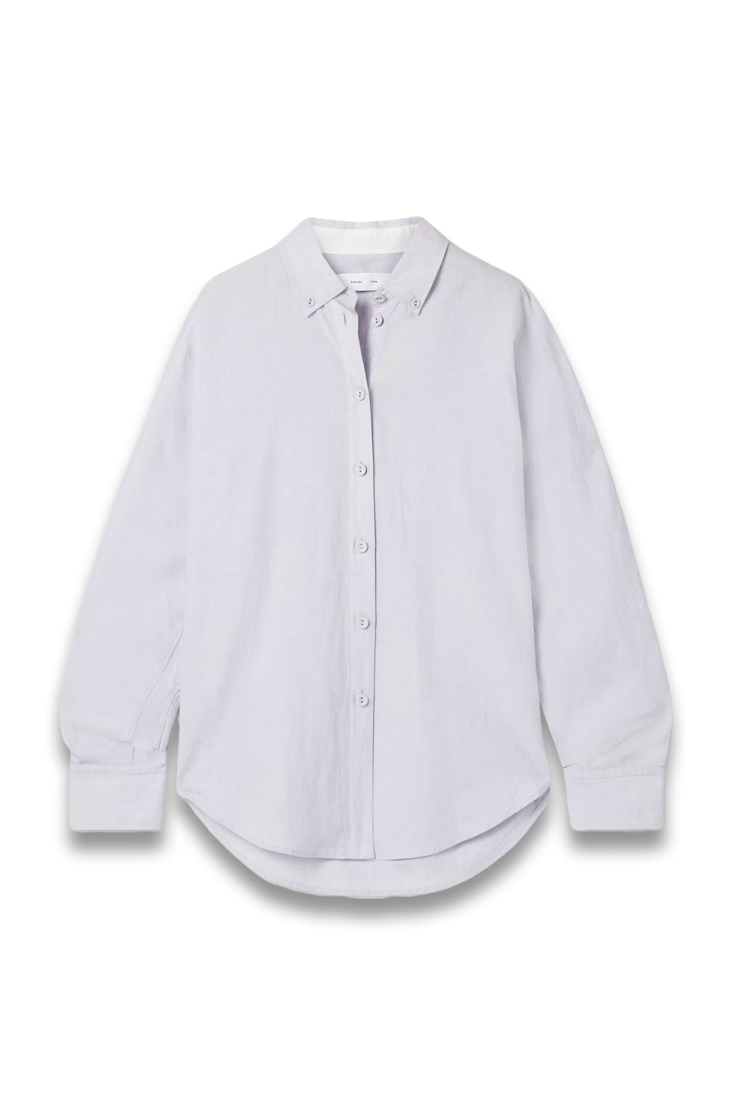 Caroline Striped Cotton and Linen-Blend Oxford Shirt