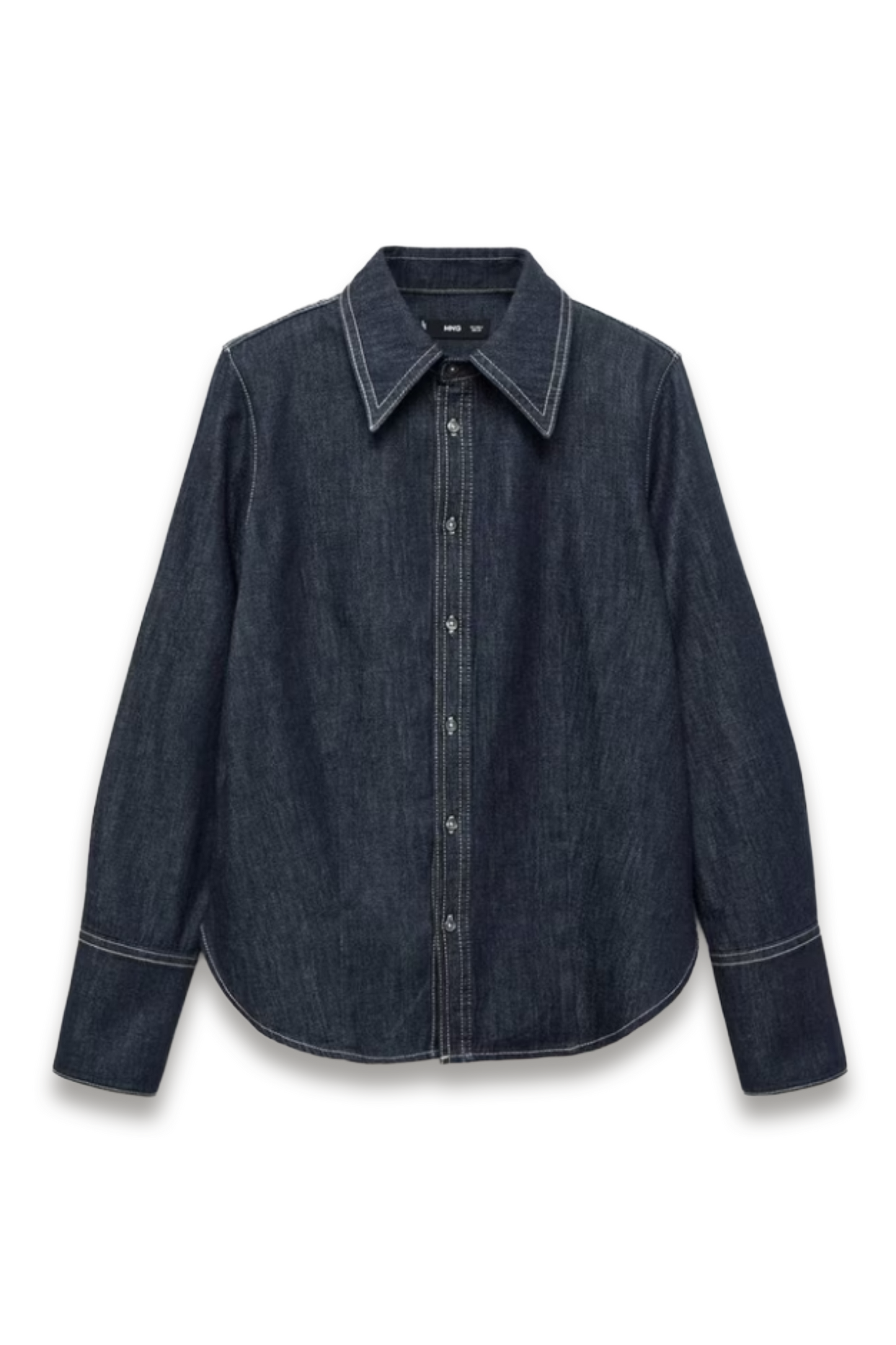 Mirabel Contrast-seam Denim Shirt